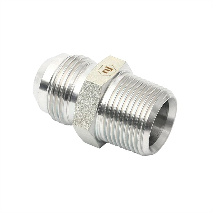 JIC Male To BSPT Male Straight Adapter